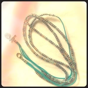 Hand Made Iridescent Bead Necklace